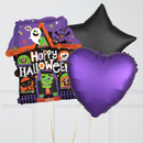 Spooky Halloween House Inflated Foil Balloon Bouquet