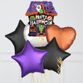 Spooky Halloween House Inflated Foil Balloon Bouquet