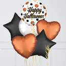 Halloween Sparkly Dots Inflated Foil Balloon Bouquet