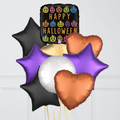 Spooky Halloween Pumpkins Inflated Foil Balloon Bouquet