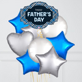 Father's Day Plaid Foil Balloon Bunch