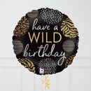 Wild Birthday Inflated Foil Balloon Bunch