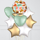 Fast Food Birthday Inflated Foil Balloon Bunch