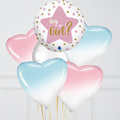 Gender Reveal Pastel Foil Balloon Bouquet