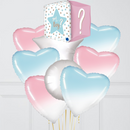 Gender Reveal Pastel Foil Balloon Bouquet - Surprise the Awaited Moment