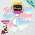 Birthday Cute Banners Foil Balloon Bouquet