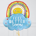 Feel Better Soon Sun and Rainbow Foil Balloon Bouquet