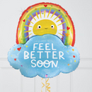 Feel Better Soon Sun and Rainbow Foil Balloon Bouquet