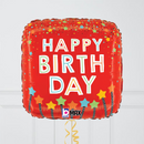 Happy Birthday Candles Confettii Foil Balloon Bunch