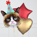 Grumpy Cat Party Face Balloon Bunch