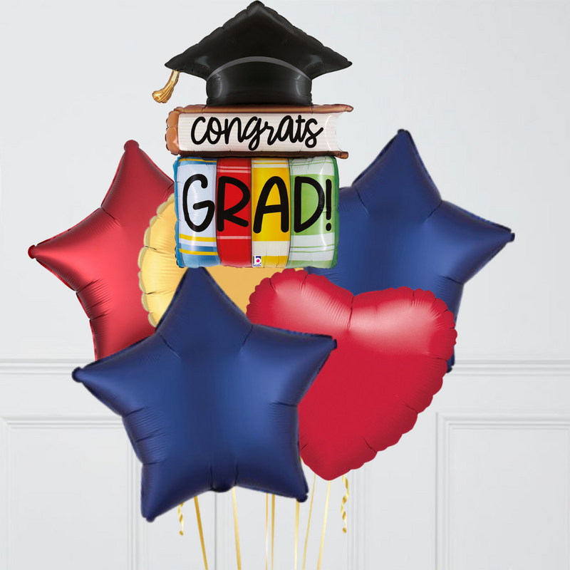 Graduation Book Foil Balloon Bouquet