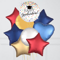 Happy Graduation Confetti Foil Balloon Bouquet