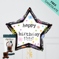 Birthday Star Foil Balloon Bouquet