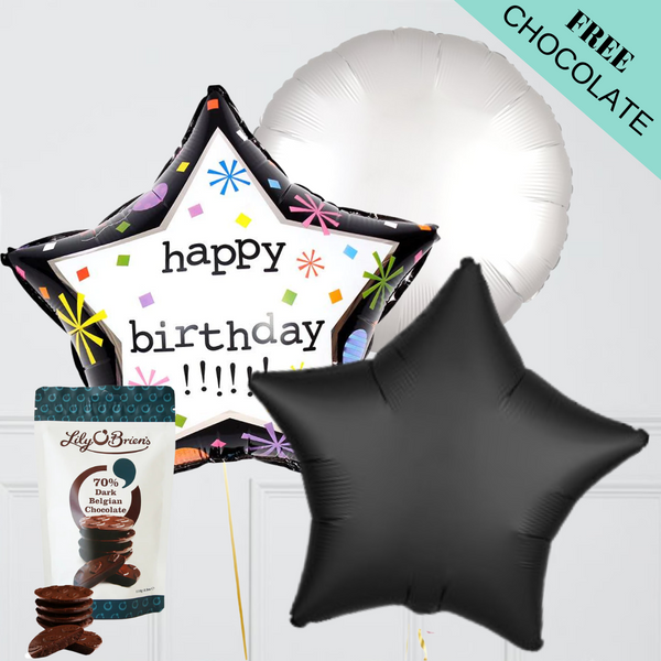 Birthday Star Foil Balloon Bouquet