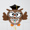 Grad Owl Foil Balloon Bouquet