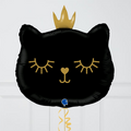 Black Cat Princess Foil Balloon Bouquet