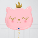 Pink Cat Princess Foil Balloon Bouquet