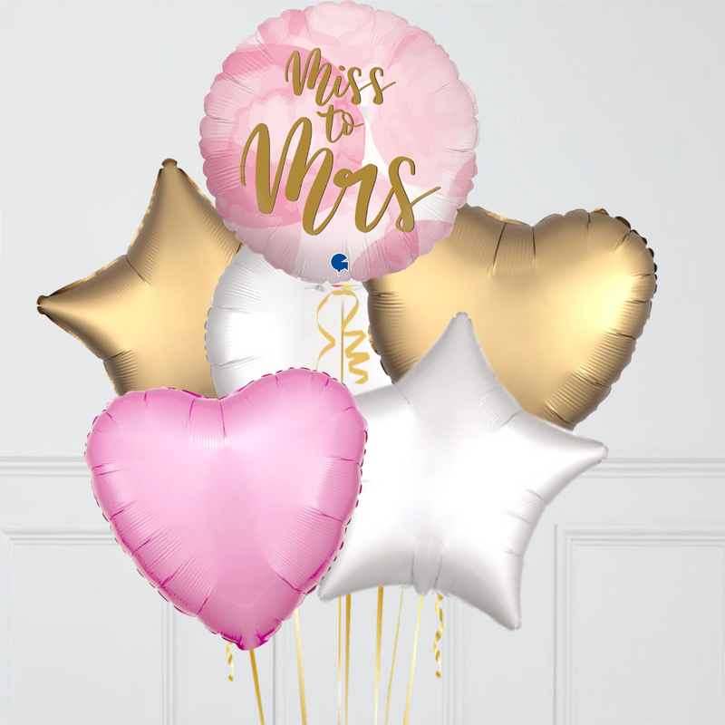 Miss To Mrs Foil Balloon Bouquet