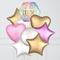 Pastel Geo Birthday Girl Foil Balloon Bunch