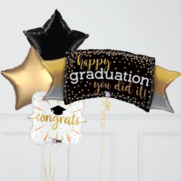 Happy Graduation Inflated Balloon Package