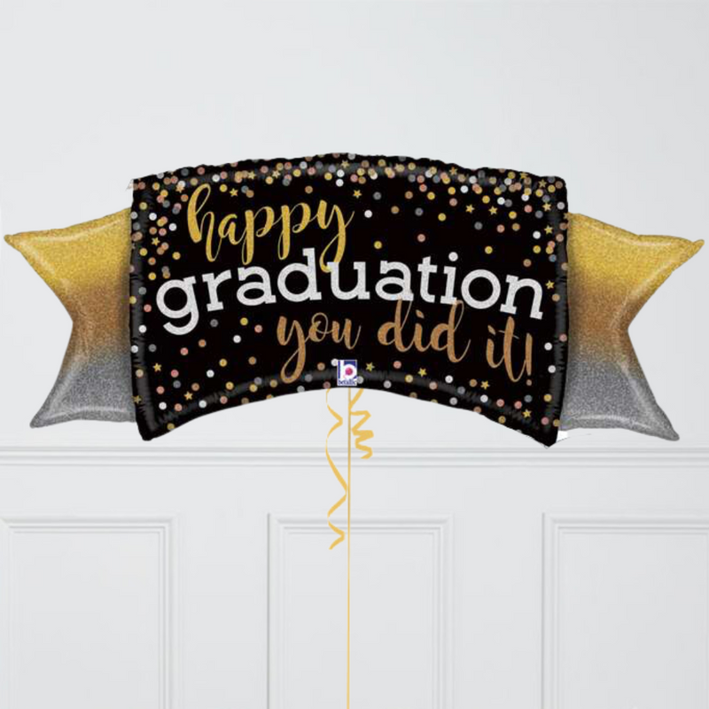 Happy Graduation Inflated Balloon Package