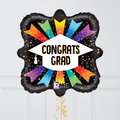 Congrats Grad Ribbons Foil Balloon Bouquet