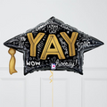 Graduation Mortar Inflated Balloon Package