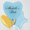 Blue Debs Personalised Inflated Foil Balloon Bunch