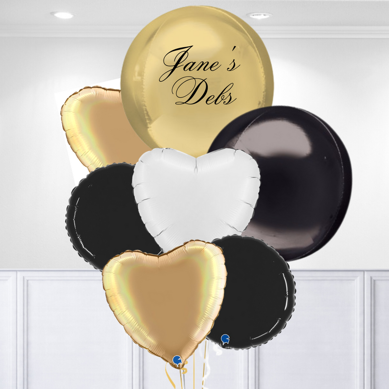 Classy Debs Personalised Giant Inflated Balloon Bunch