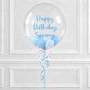Personalised Blue Bubble Balloon