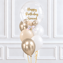 Personalised Champagne Bubble Balloon Latex Bunch