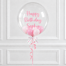 Personalised Pink Bubble Balloon