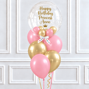 Personalised Princess Bubble Balloon Latex Bunch