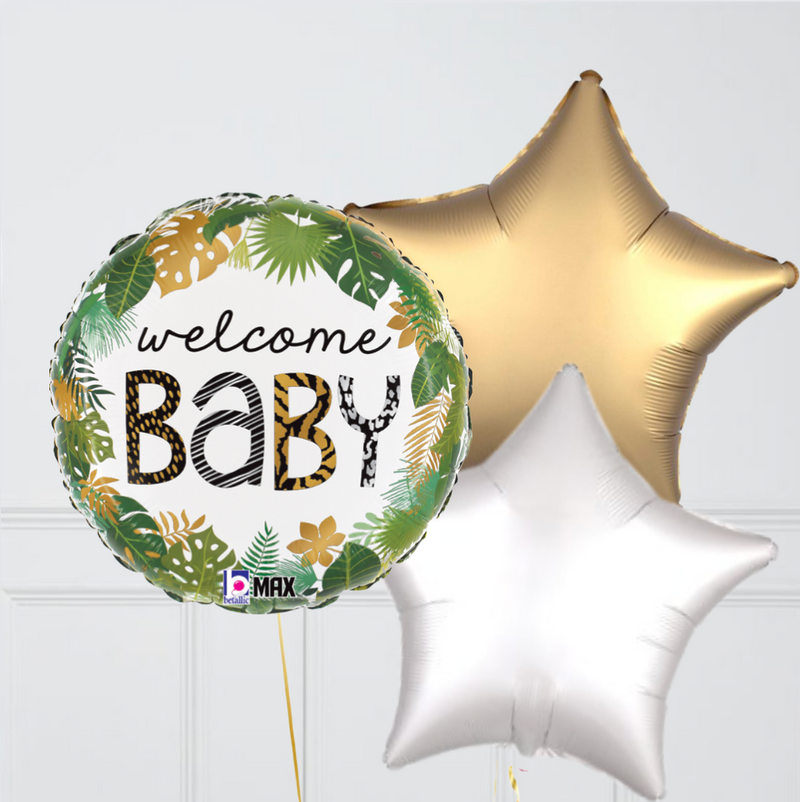 Jungle Welcome Baby Foil Balloon Bouquet