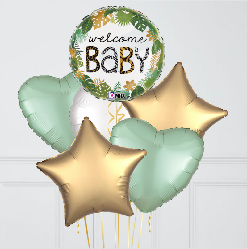 Jungle Welcome Baby Foil Balloon Bouquet