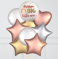 Dream Big Little One Foil Balloon Bunch