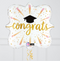 Congrats Grad Fireworks Foil Balloon Bouquet