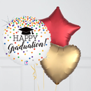 Happy Graduation Confetti Foil Balloon Bouquet