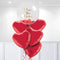 Valentine's Day Personalised Confetti Balloon Bunch