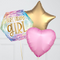 Pastel Geo Birthday Girl Foil Balloon Bunch