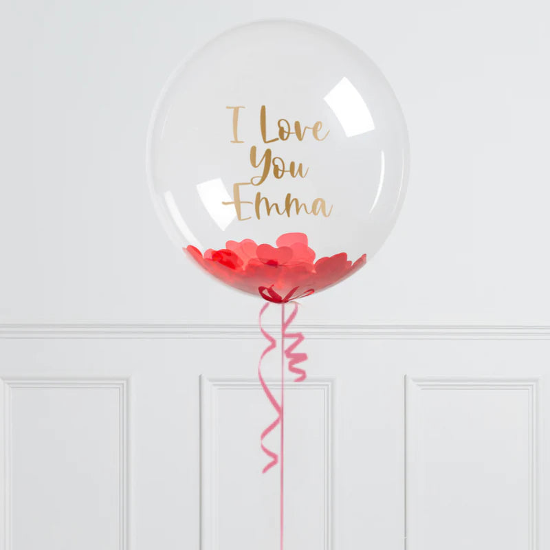 Valentine's Day Personalised Confetti Balloon