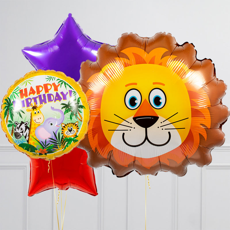 Cute Lion Inflated Balloon Package