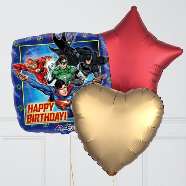 Justice League Happy Birthday Balloon Bouquet