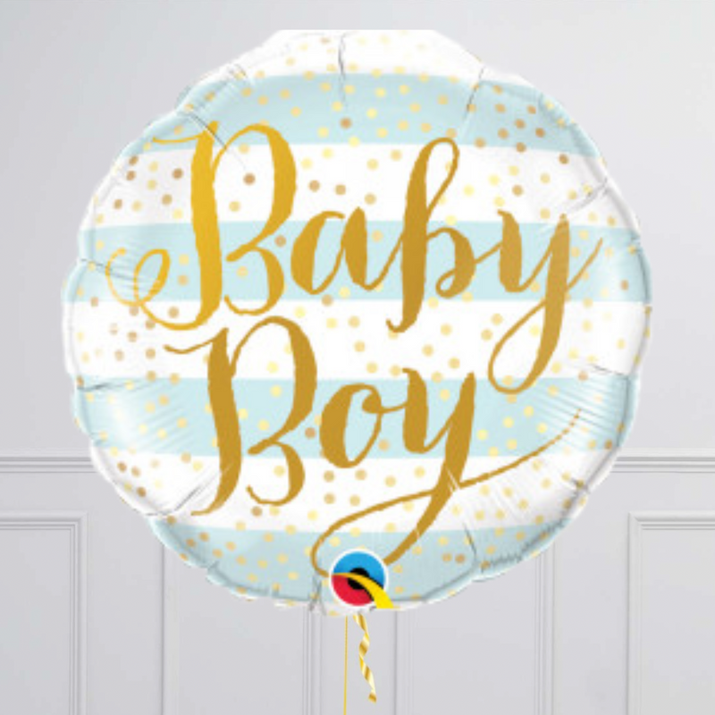 Baby Boy Stripes Balloon Bouquet