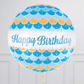 Blue Happy Birthday Foil Balloon Bouquet