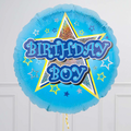 Birthday Boy Blue Foil Balloon Bouquet