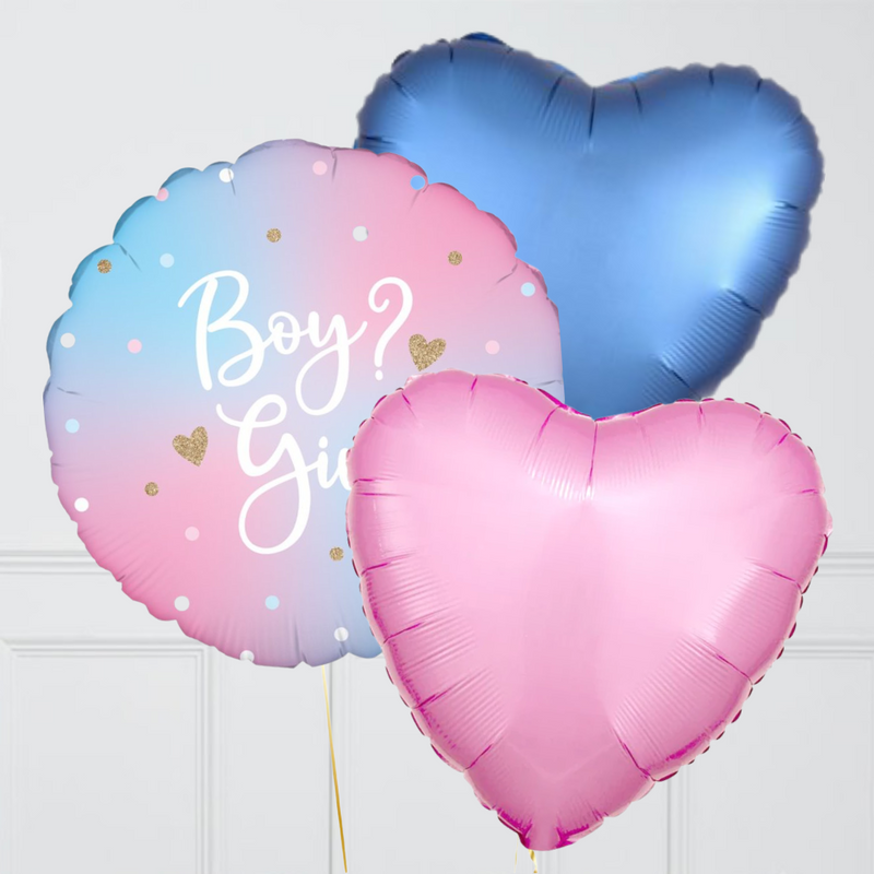 Gradient Girl or Boy Balloon Bouquet