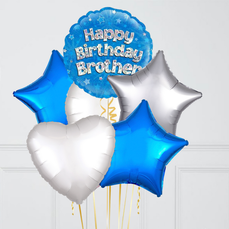 Happy Birthday Brother Foil Balloon Bouquet