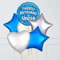 Happy Birthday Uncle Blue Foil Balloon Bouquet