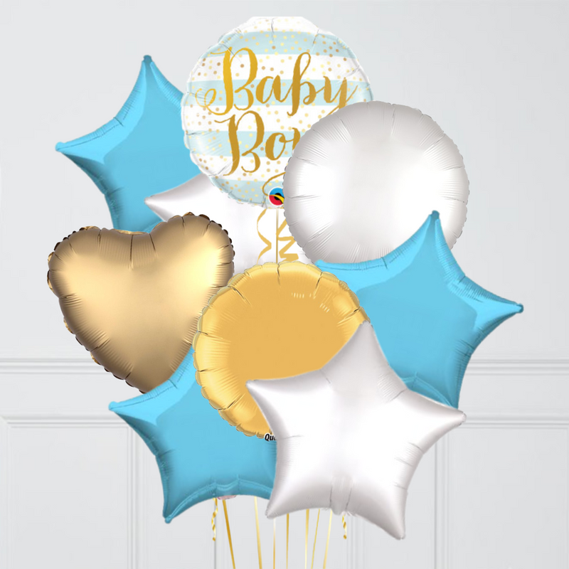 Baby Boy Stripes Balloon Bouquet